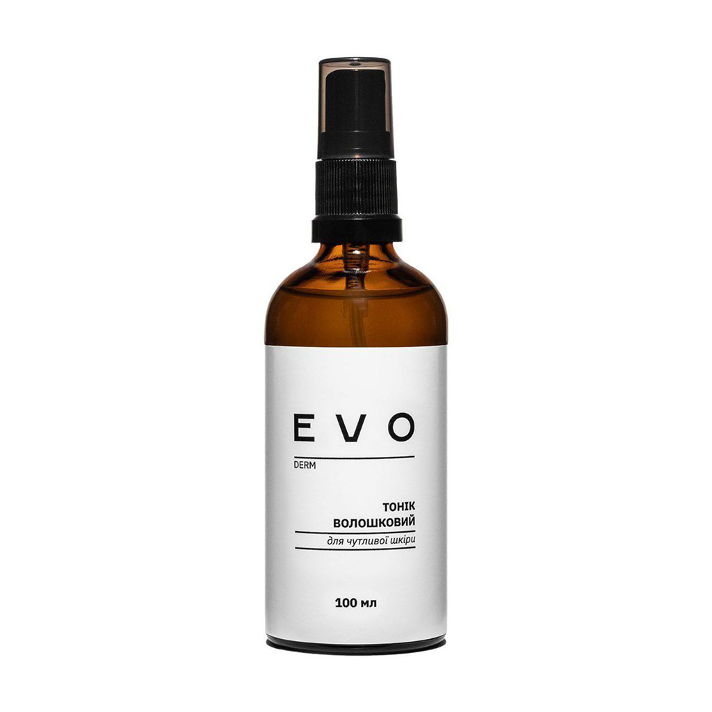 Волошковий тонік EVO derm для чутливої шкіри обличчя, 100 мл